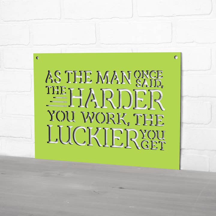 Spunky Fluff - Wholesale Wall Sign - As The Man Once Said Ted Lasso Wooden Quote Sign10
