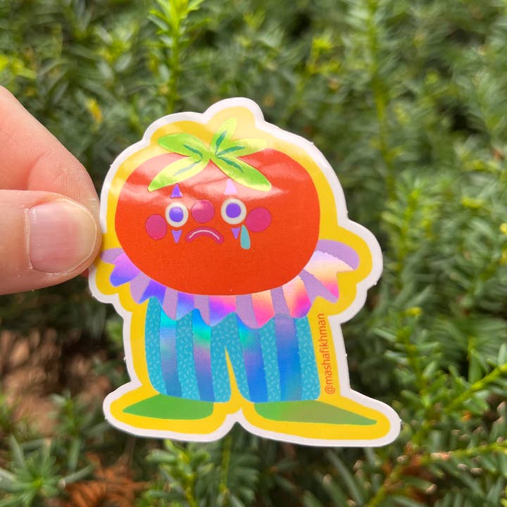 Masha Fikhman Art - Wholesale Sticker - Tomato Clown Sticker1