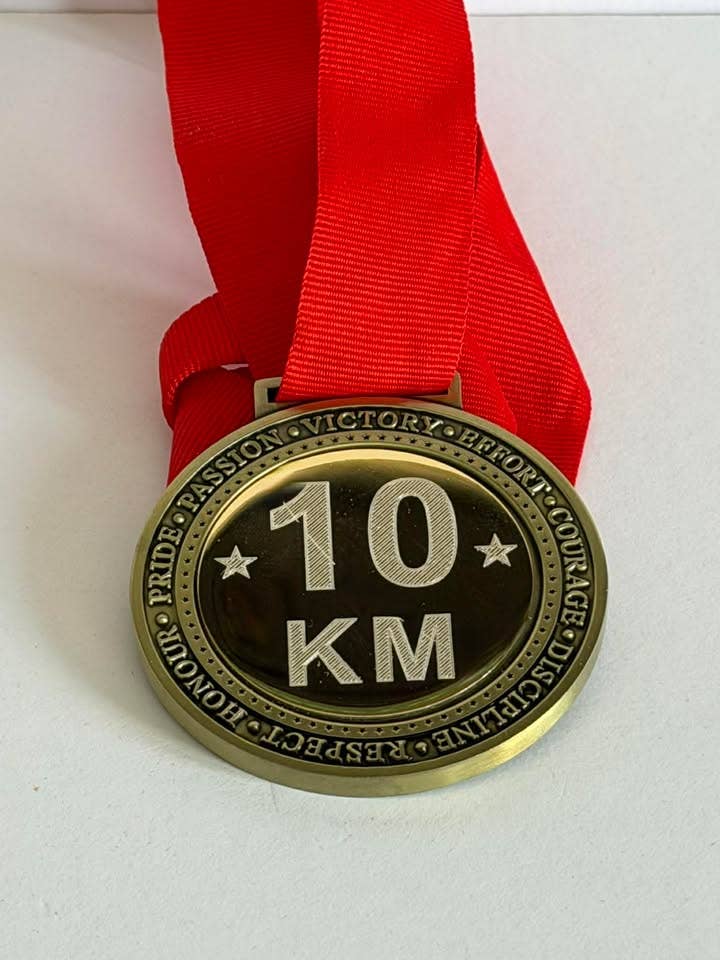 10km Running Sports Medal for wholesale by Medal Envy