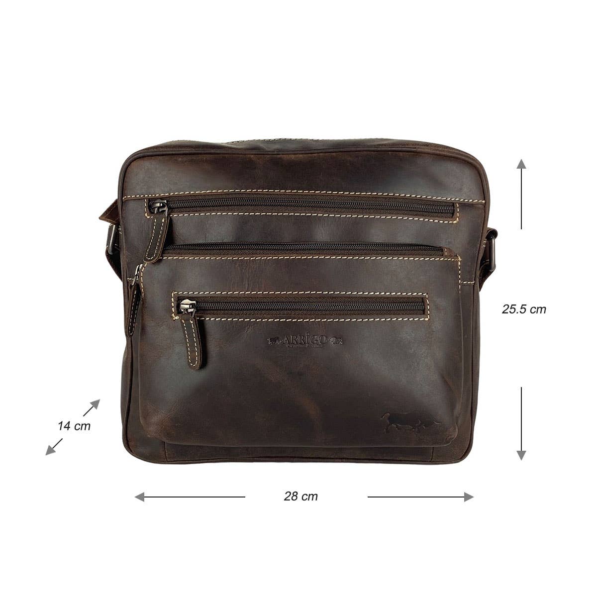 Arrigo – Großhandel Schultertasche – Unisex – Arrigo Unisex Schultertasche aus Büffelleder – 3 Farben17