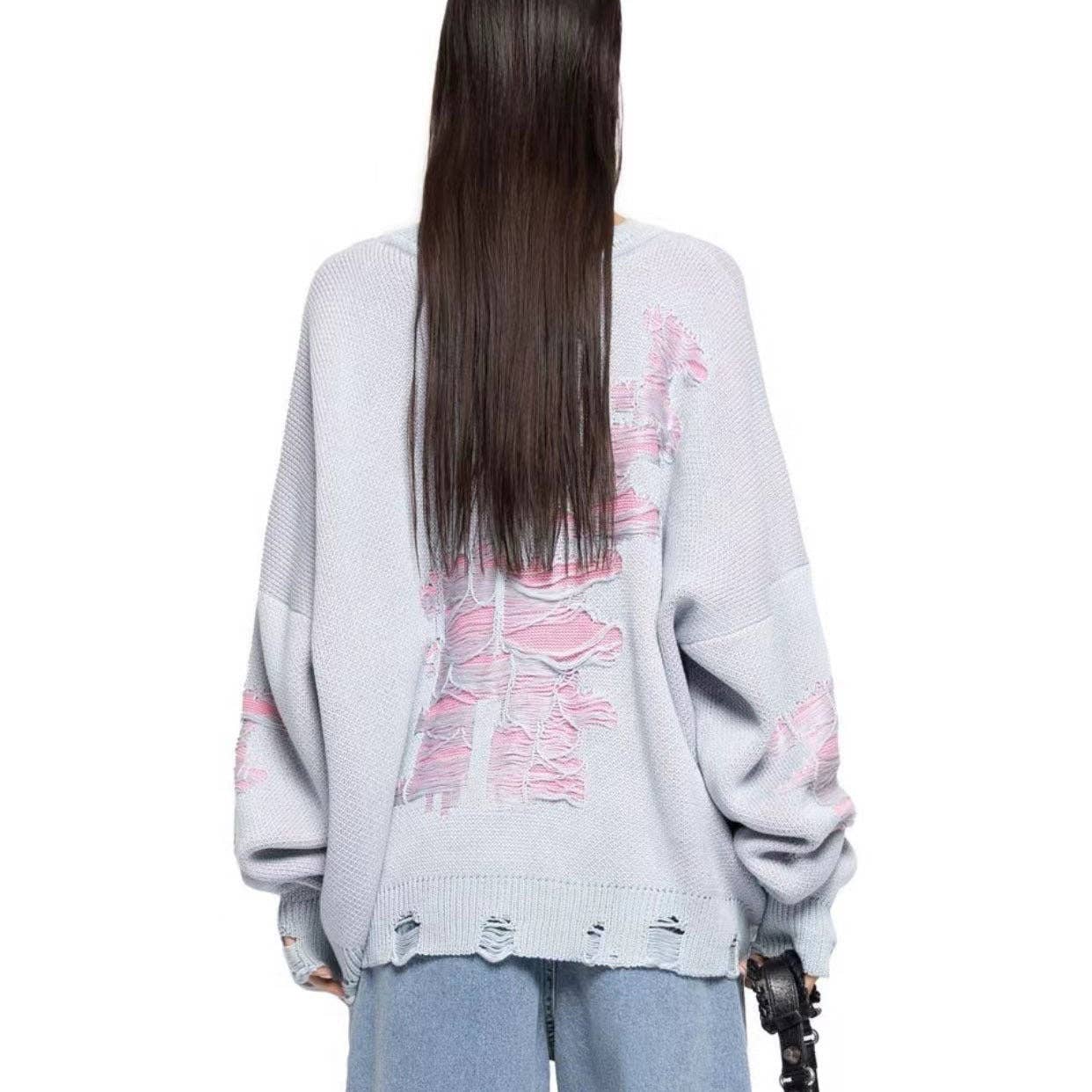 Marayn - Wholesale Knit Sweater - Women's - 2025 NEW Oversized Knit Chic Distressed  Cozy Autumn Vibes16