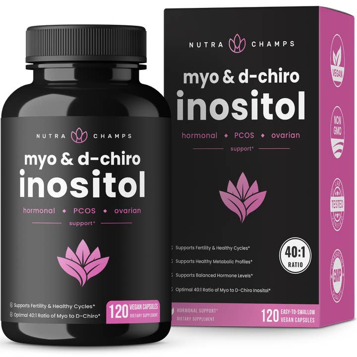 Myo-Inositol & D-Chiro Inositol Capsules - Hormone Balance for wholesale by NutraChamps