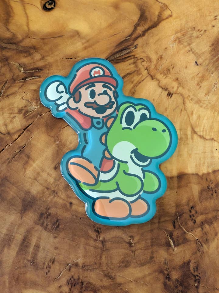 Mario + Yoshi Adventure - Cute Super Mario Magnet for wholesale by Sadsquatch
