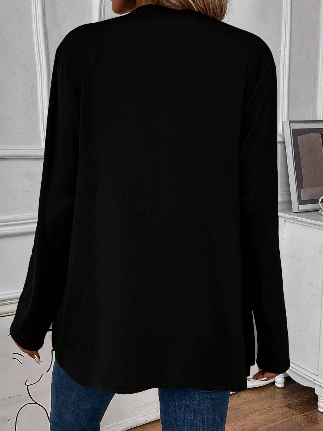 Beyond Apparel - Wholesale Cardigan - Women's - Open Front Long Sleeve Cardigan1