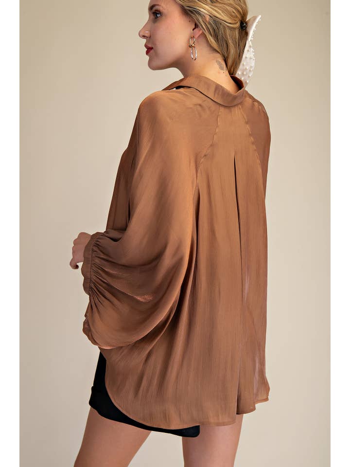 Glam - Wholesale Button Down Shirt - Women's - Button Front Shirt15