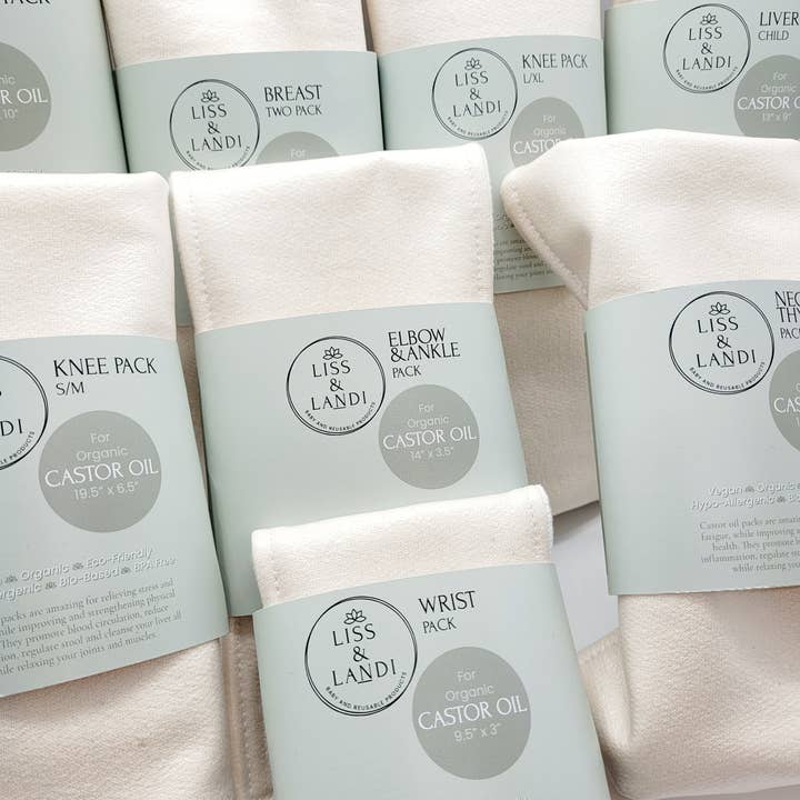 LISS & LANDI - Wholesale Cotton Pad - Packs for Organic Castor Oil - Starter Kit8