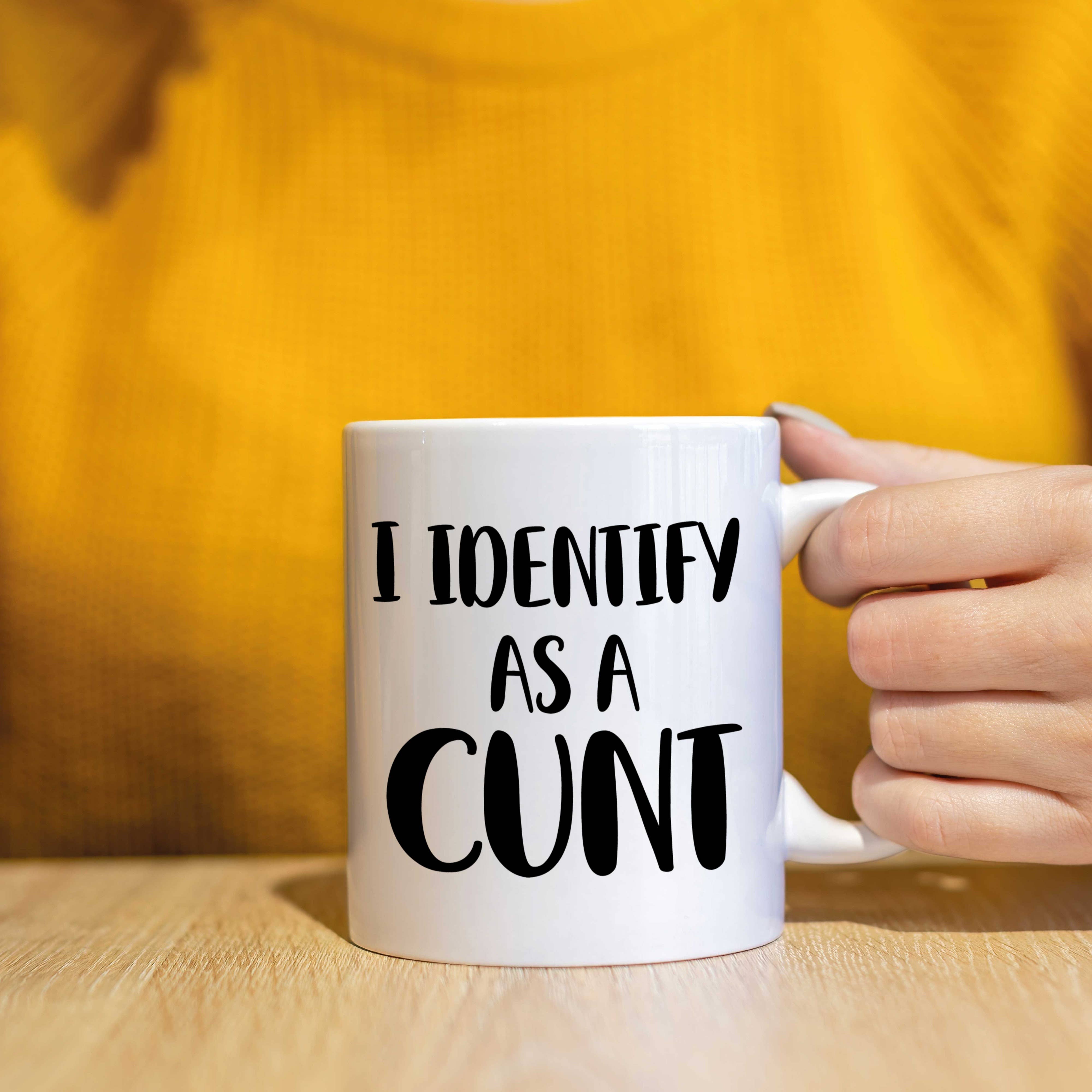 Cheeky Chops Cards & Wanky Candles - Vente Tasse à café - Mug Little Miss Cunty « I identify as a cunt » LMC MUG446