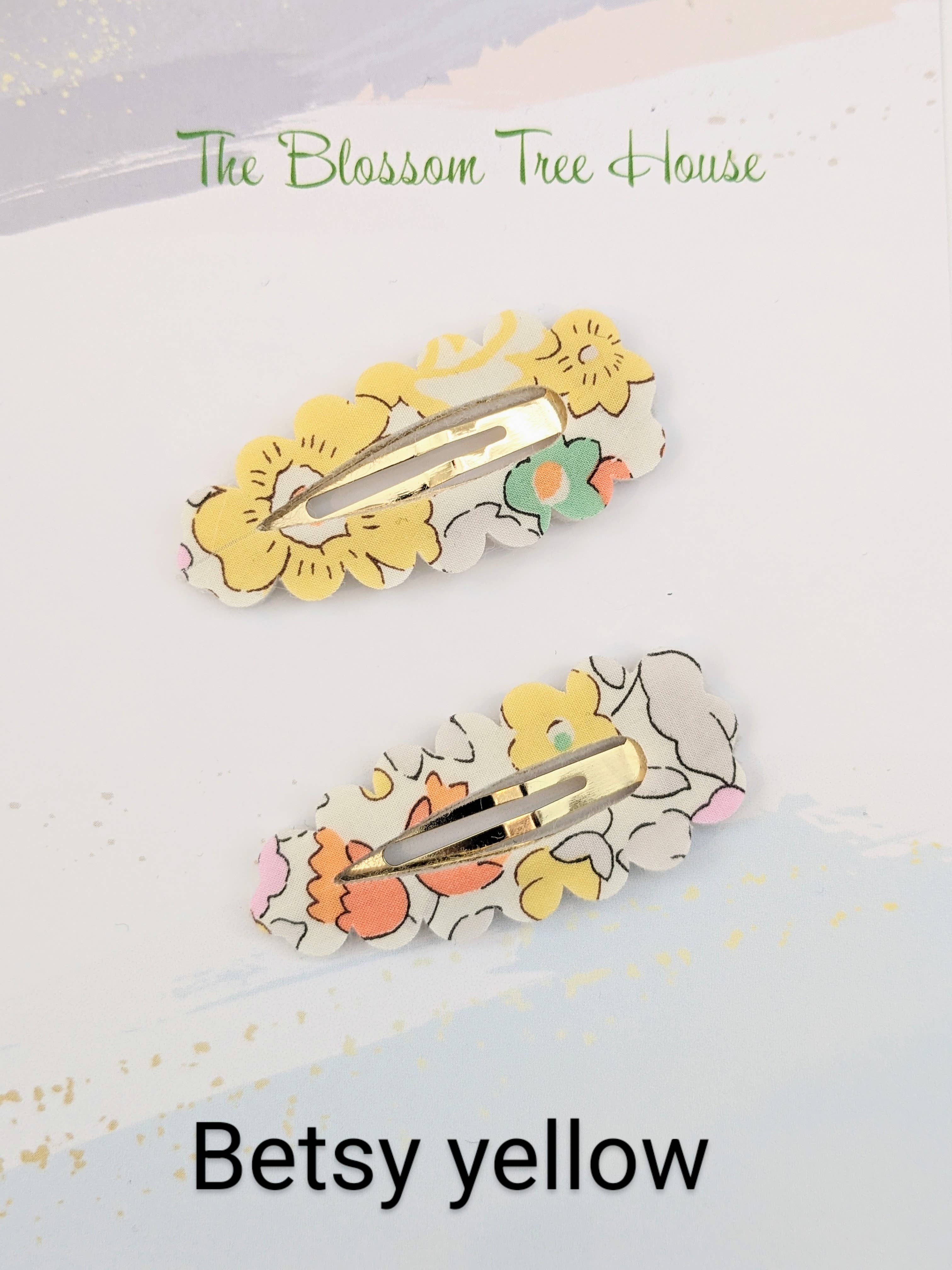 The Blossom Tree House - Wholesale Hair Clip - Kids - Liberty of London fabric hair clips- Spring collection1