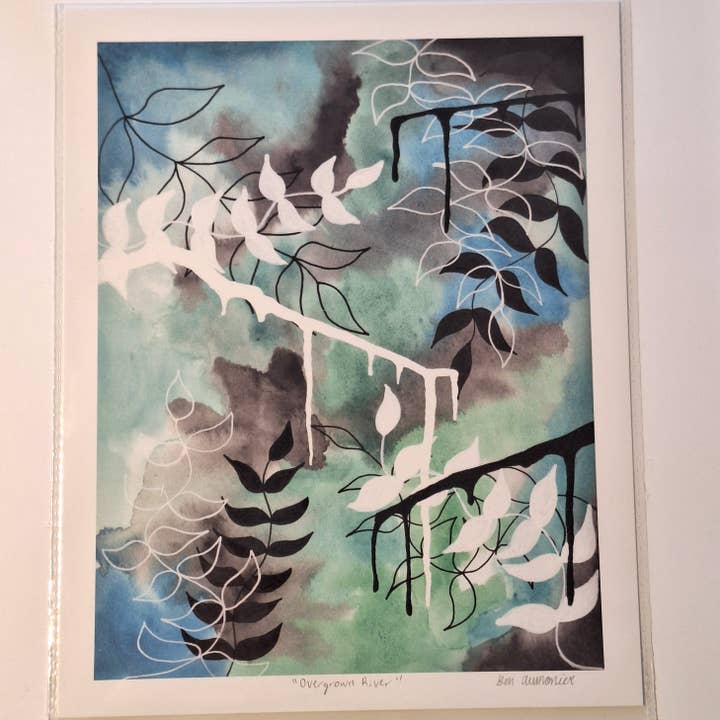 Overgrown River 8x10 Inch Signed Art Print for wholesale by Gen Aumonier Art