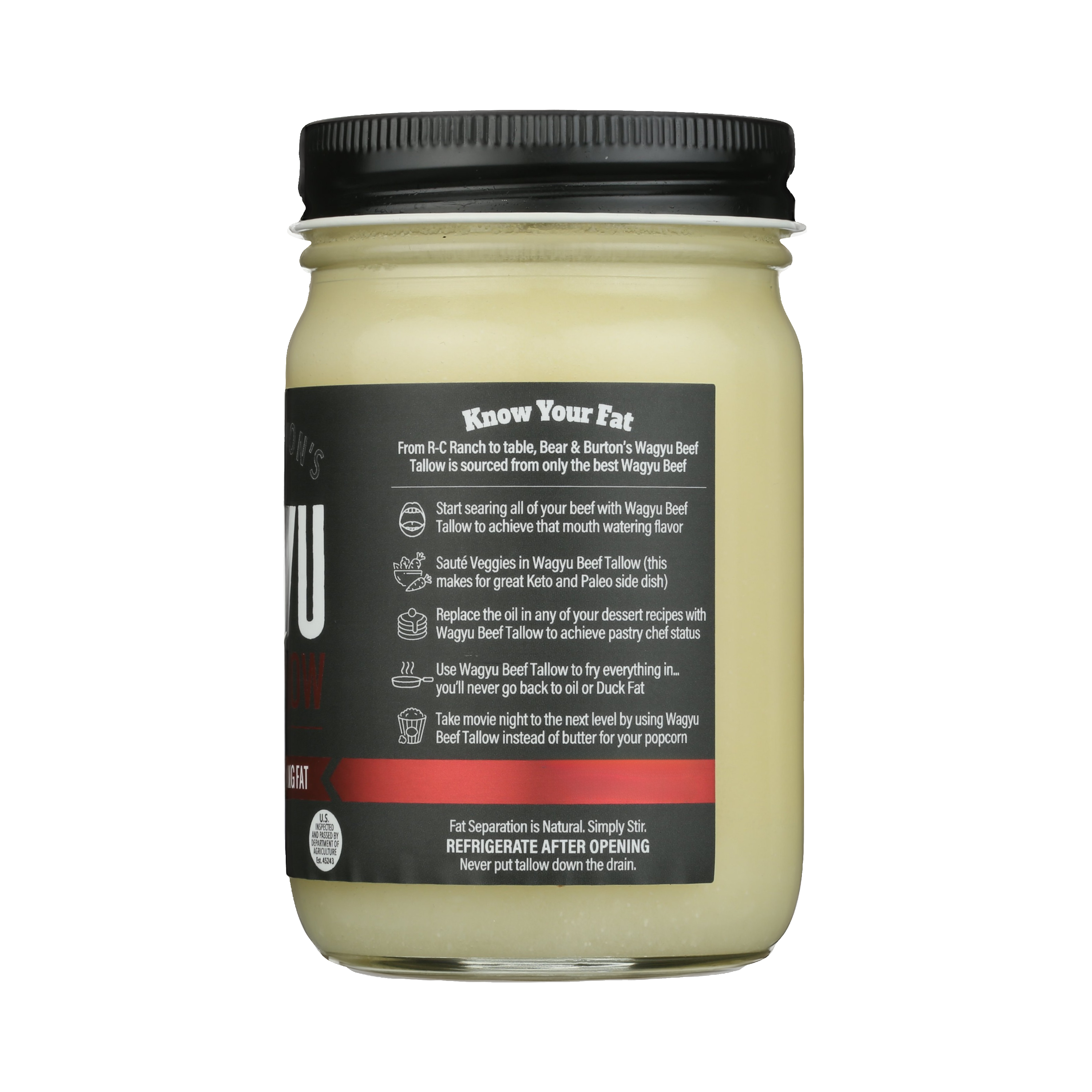 Bear & Burton's W Sauce - Wholesale Bakolie - Bear & Burton's x RC Ranch Wagyu rundvet (beef tallow)3