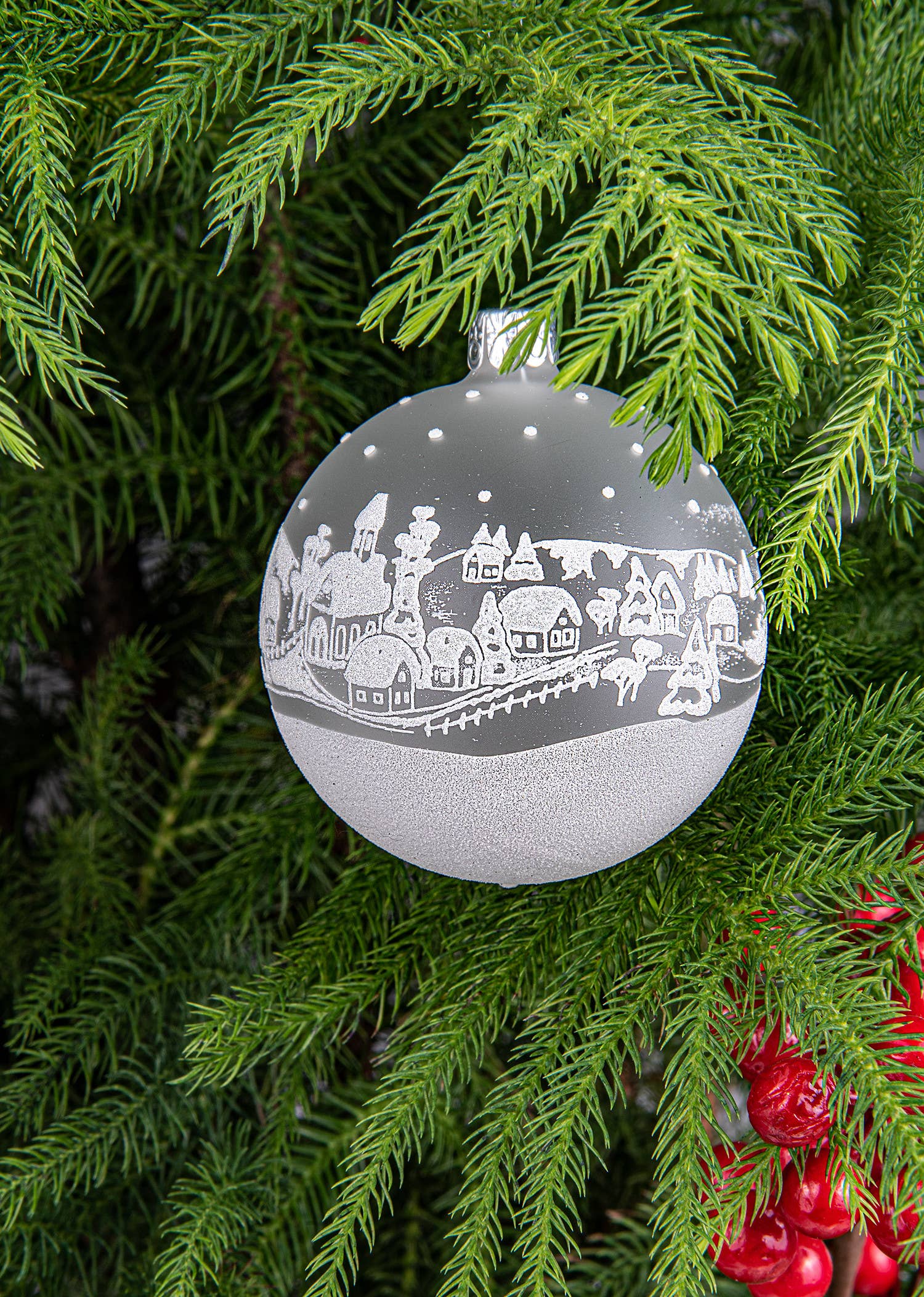 STP - Wholesale Ornament Set - Village Ball Christmas Tree Ornaments Set of 3 pc.1