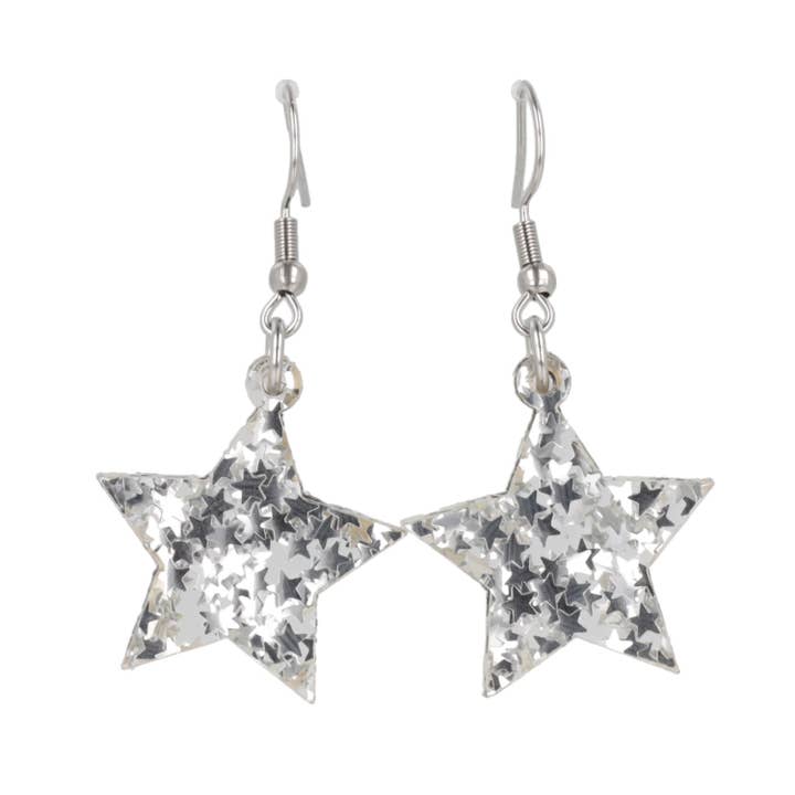 Silver Stellar Confetti Star Earrings and other Purchase wholesale star confetti. Free returns & net 60 terms on Faire trending on Faire.