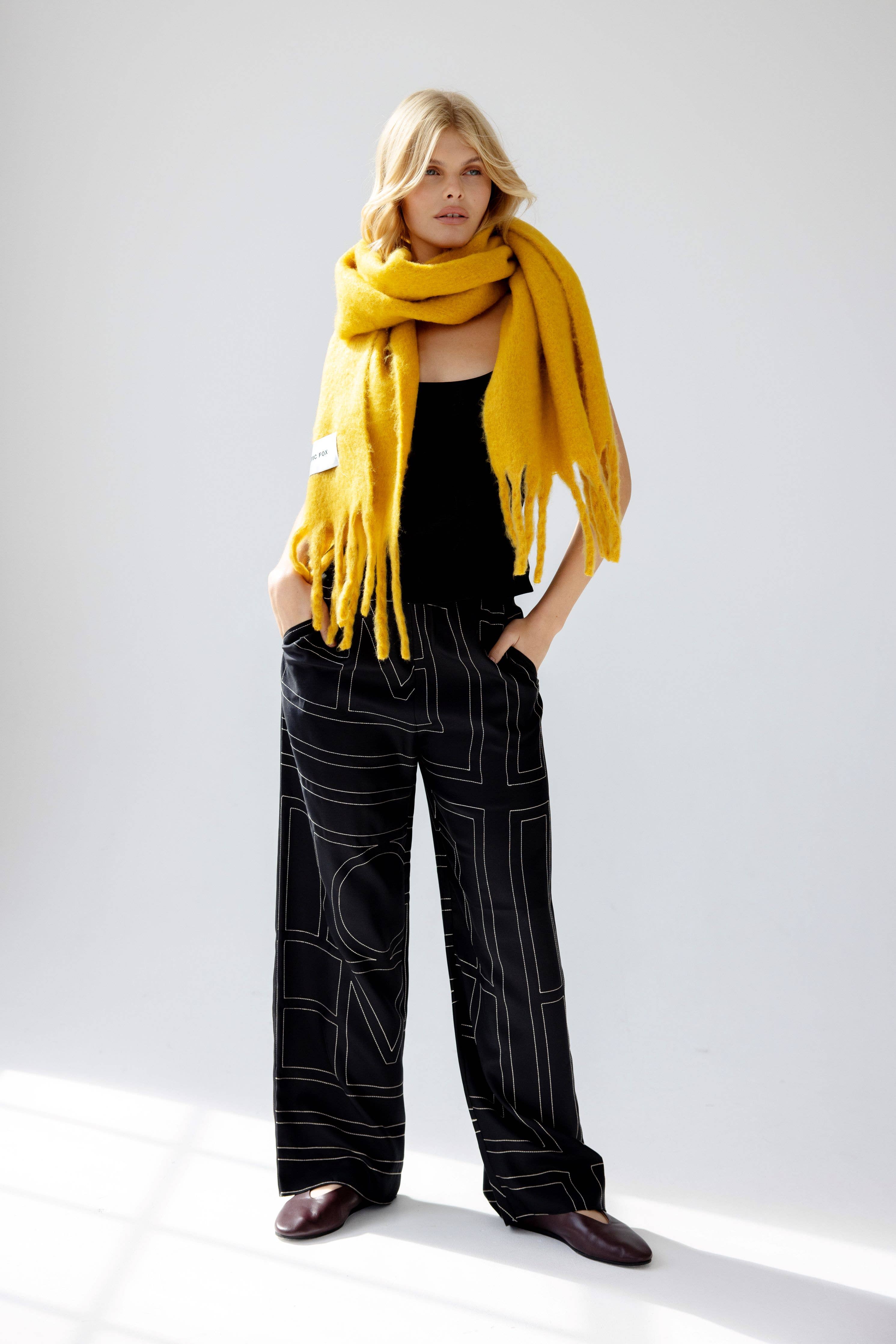 Arctic Fox & Co. - North America - Wholesale Scarf - Women's - The Stockholm Scarf - 100% Recycled - Frozen Amber3