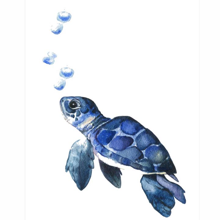 Ladies Custom Ultra Soft Scoop Baby Turtle Blue for wholesale by Paradise Tees LLC