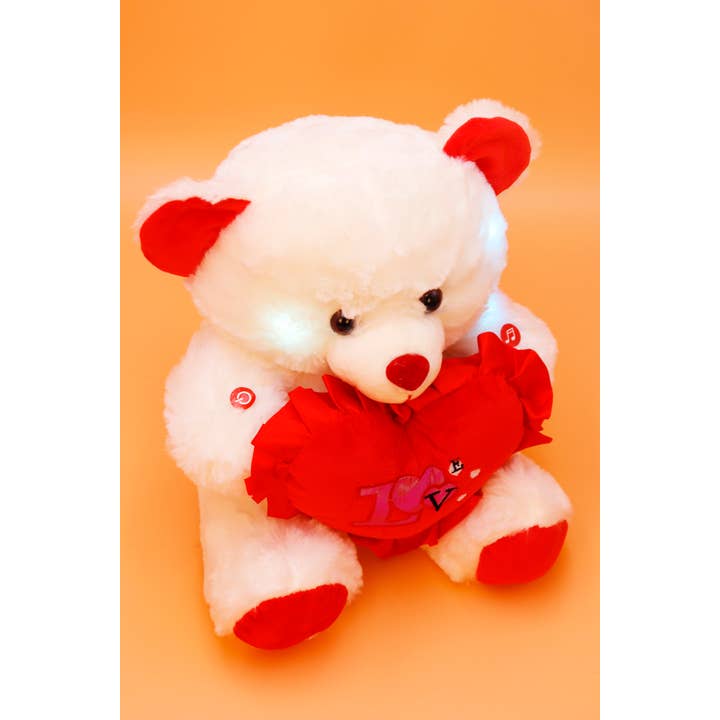 SURTIDO Osito de Peluche Musical Luminoso - 30 cm de venta al por mayor en Faire4