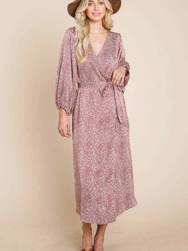 BUCKETLIST - Wholesale Dress - Women's - D3034C Kimono Style Wrap Long Dress14