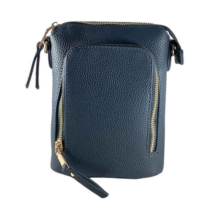 Kenze Panne - Wholesale Crossbody Bag - Women's - 3 ZIPPER CROSSBODY 19