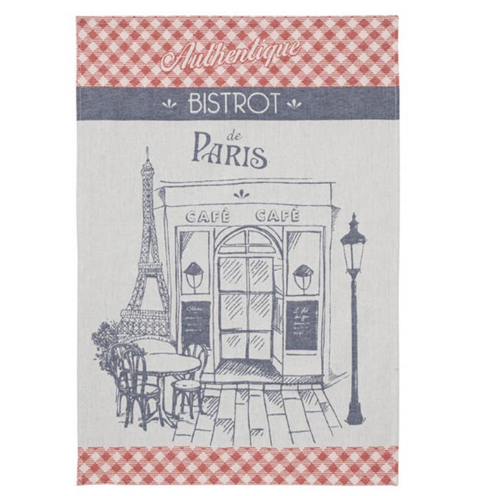 Coucke Authentic Bistrot Tea Towel for wholesale by The French Farm