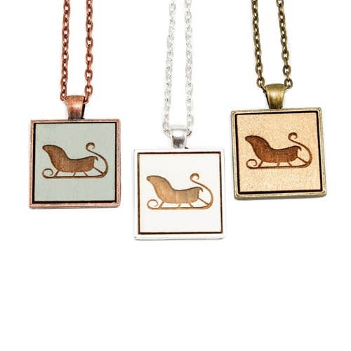 Kleiner Cameo-Anhänger - Schlitten für den Großhandel von Once Again Sam