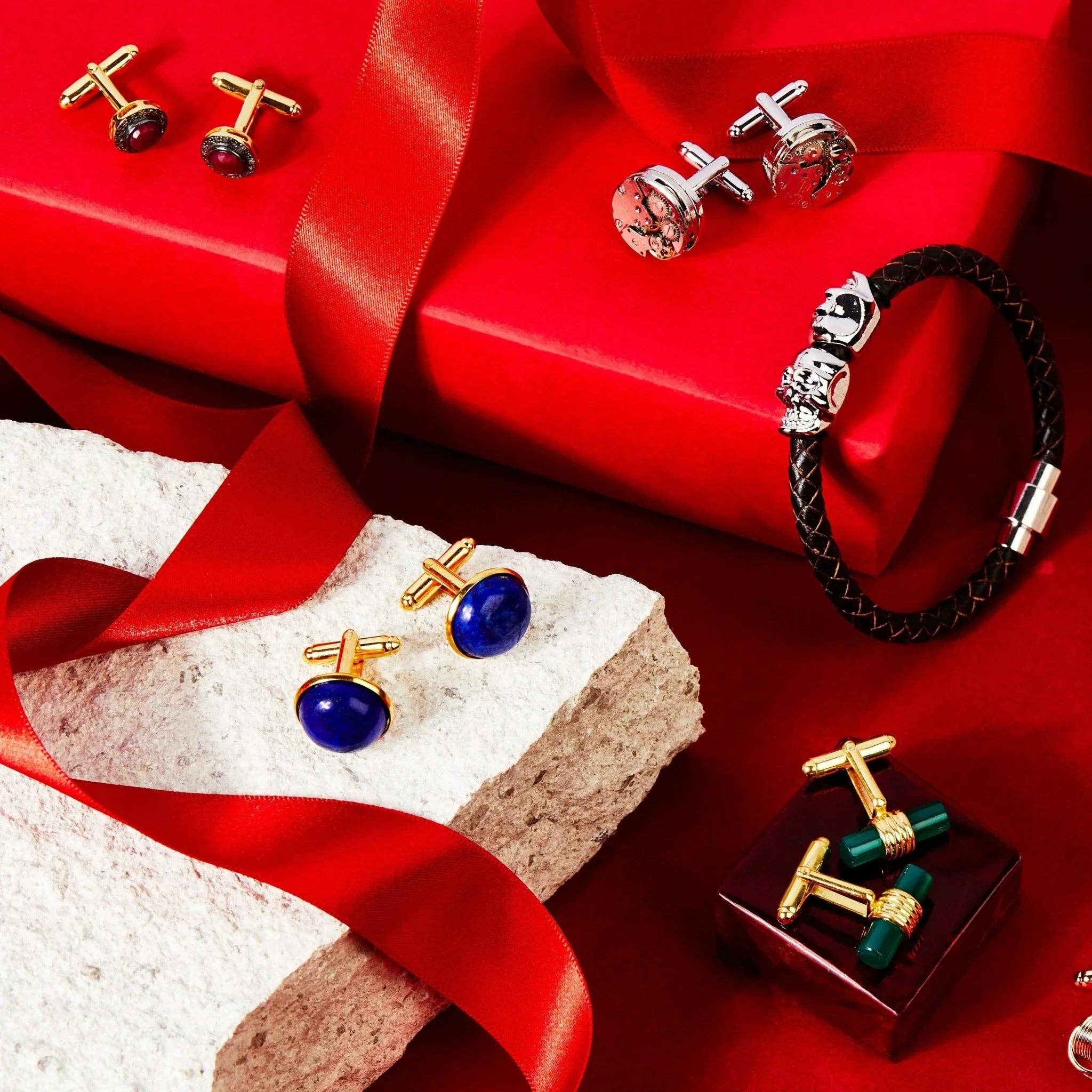 Latelita - Wholesale Cufflinks - Watch Movement Cufflink silver3