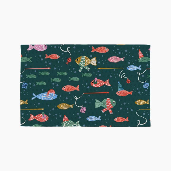 Geometry - Wholesale Dishcloth - Holiday Fish Not Paper Towel1