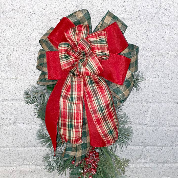 Morex Ribbon - Wholesale Ribbon - Gift Wrapping - #7378 Gingham Burlap (wired)3
