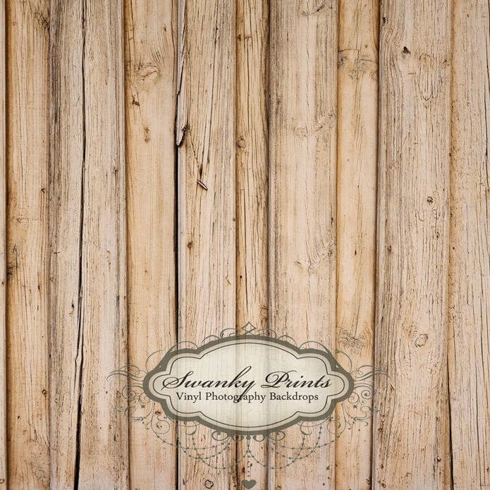 Toile de fond de photographie en vinyle de 7,6 pi x 5 pi/bois clair pour la vente par Swanky Prints