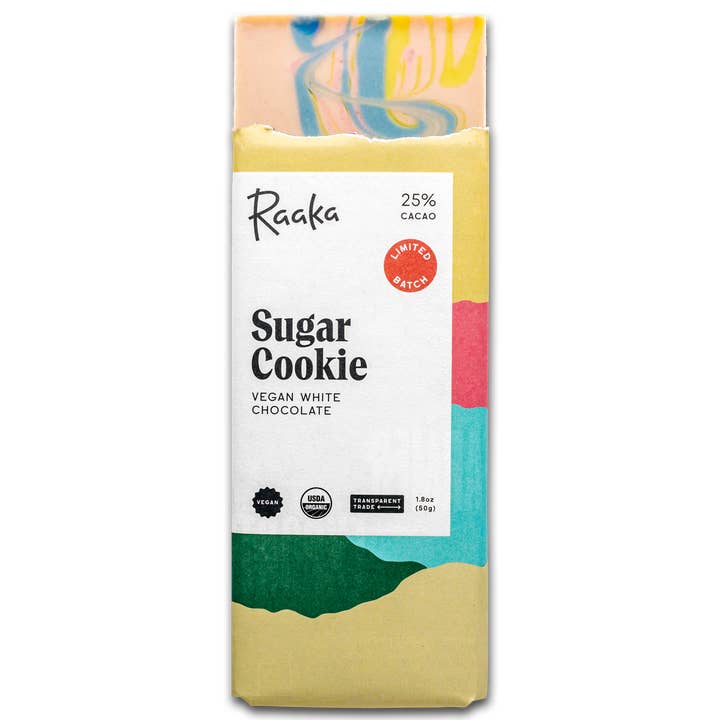 Sugar Cookie White Chocolate Bar - Spring Limited for wholesale by Raaka Chocolate