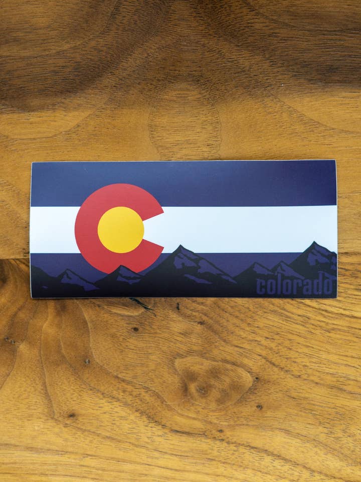 Colorado Flag Sticker for wholesale by Colorado Threads