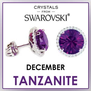 Glimmering Handmade - Wholesale Stud/Post Earrings - Birthstone Swarovski Crystal Handmade Silver Solitaire Studs11