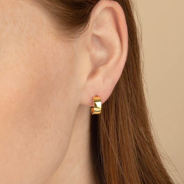 MAIVE - Wholesale Hoop Earrings - Caroline Semi Hoops2