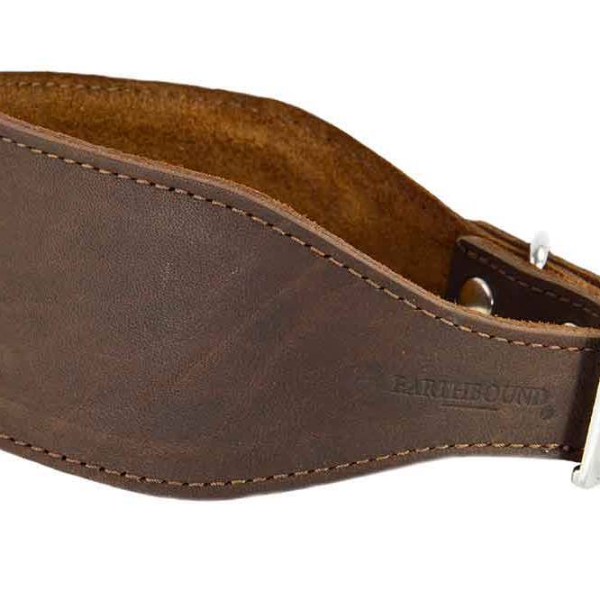 Collare per Levrieri in Pelle Marrone per la vendita all'ingrosso da parte di Earthbound Italia