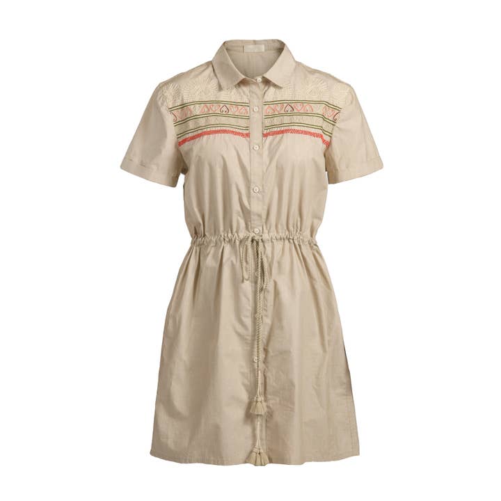 Blume Embroidered Cotton Dress for wholesale by Souk Indigo