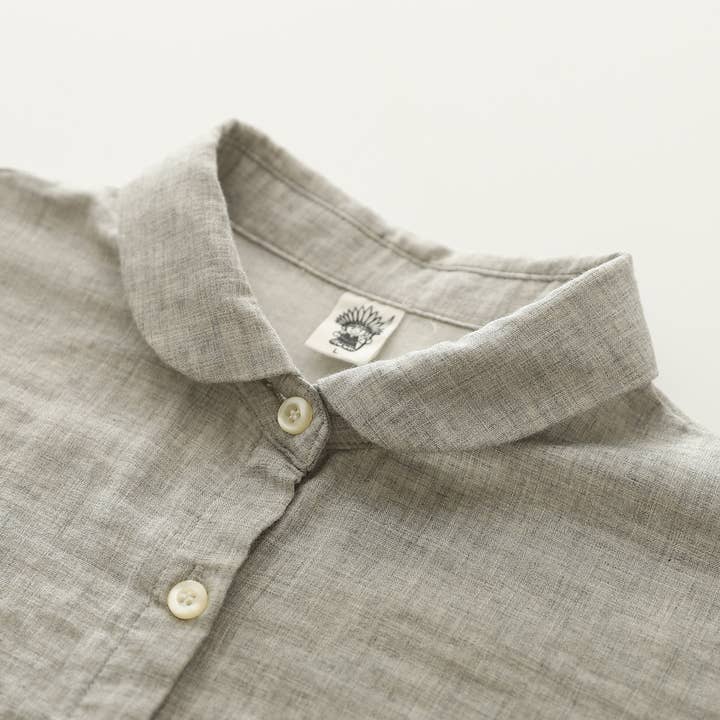 HIDDENBRAND - Wholesale Button Down Shirt - Women's - Gingham Soft Muslin Cotton Button-Down cap sleeve blouse6