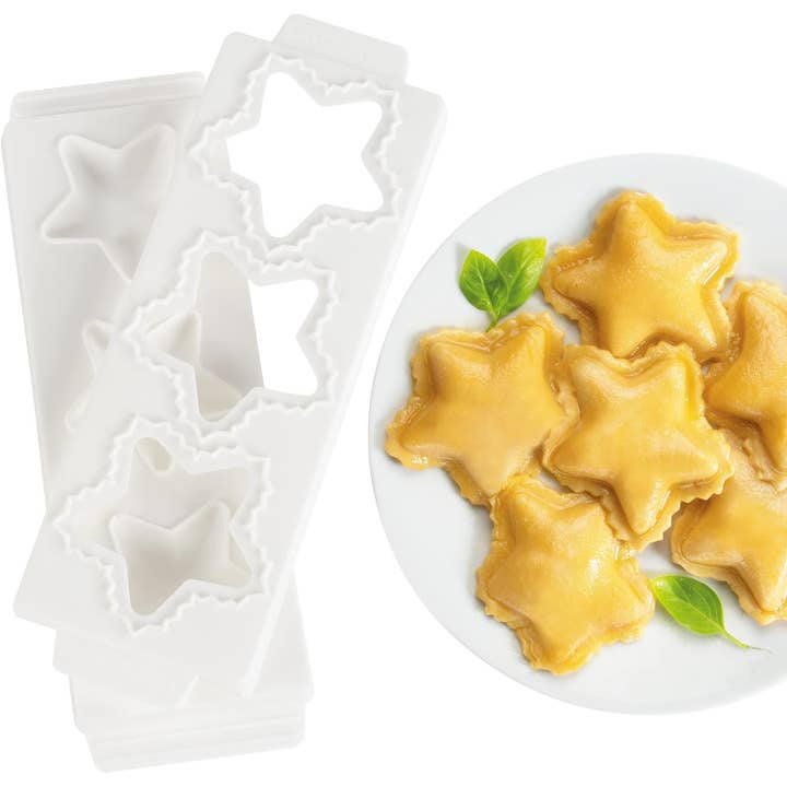 CucinaPro 2.5" Star Shaped Ravioli Mold- Makes 3 for wholesale by CucinaPro