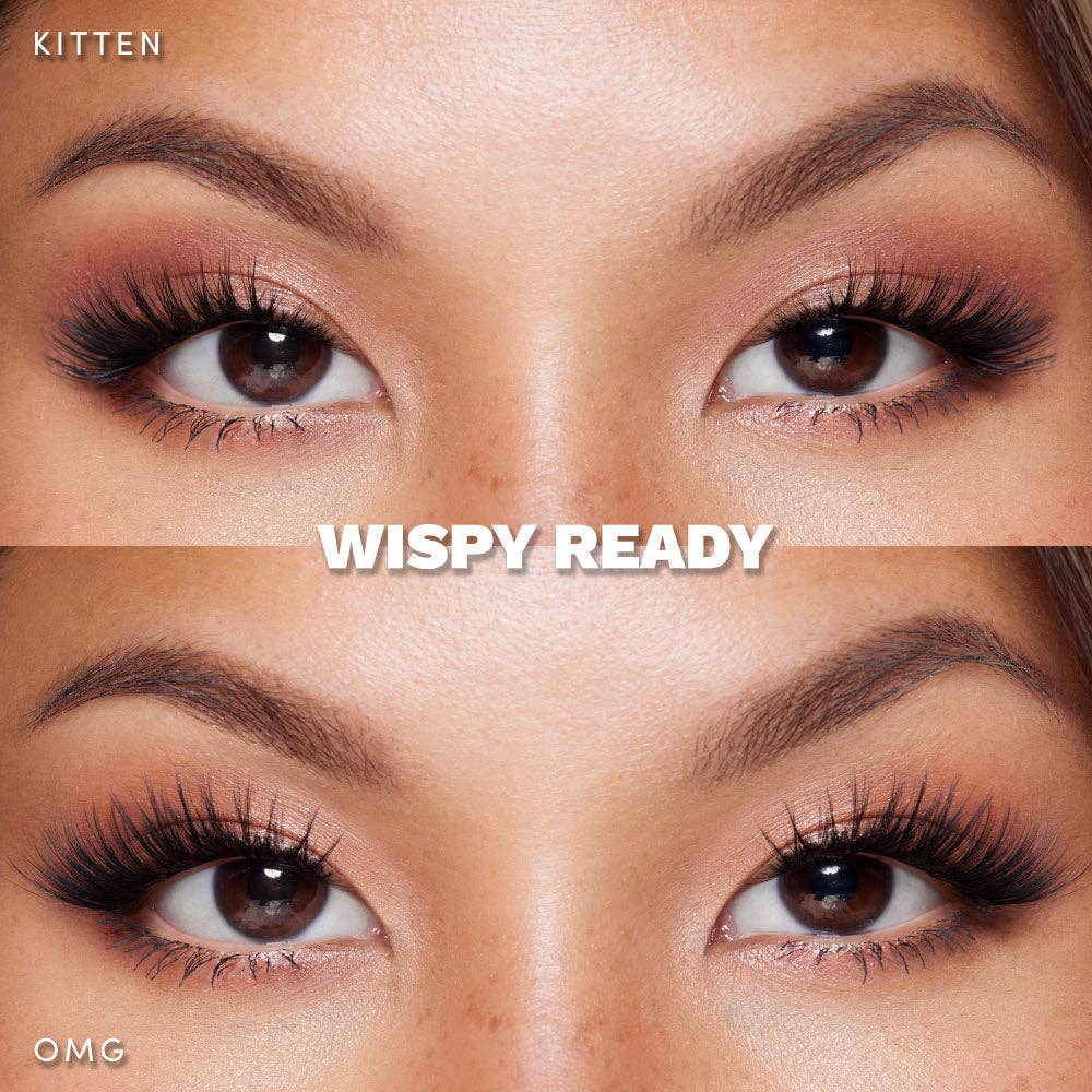 Glamnetic - Wholesale False/Fake Eyelashes - Wispy Ready Self Adhesive Lash Extension Kit | Kitten & OMG2