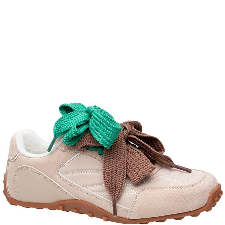 CASUAL DOUBLE LACED SNEAKER 12 PAIRS, LACEY BN 12 for wholesale by JOIA ACCESSORIES