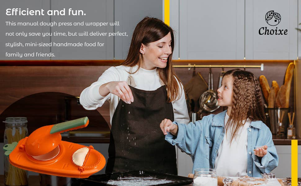 Choixe - Wholesale Kitchen Tool/Gadget - 2-in-1 Manual Doug Press. Dumpling Empanada Pastries Maker.7
