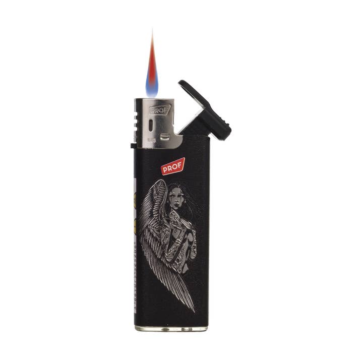 PROF - Wholesale Lighter - PROF TATTOOED GIRLS SLIDECAPLIGHTER DL503