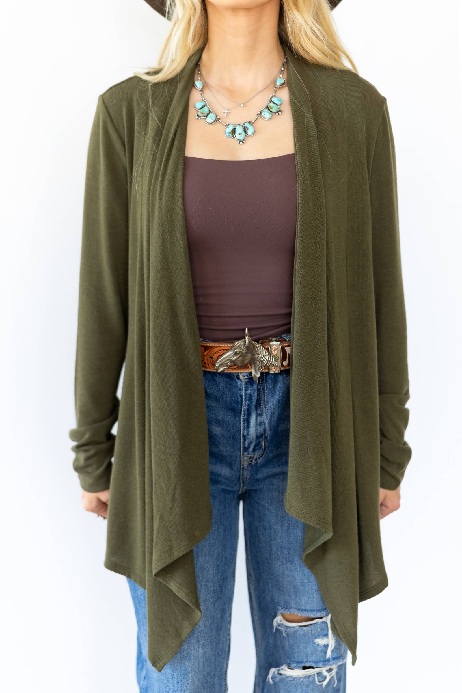 Dear Scarlett - Wholesale Cardigan - Women's - Effortless Lightweight Cardigan6