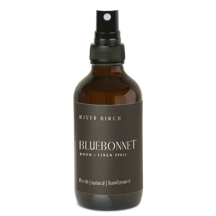 Bluebonnet - 4 oz Amber Glass Kamer + Linnen Spray voor wholesale door River Birch Candles