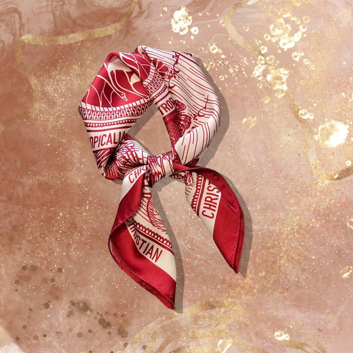 Sjaaltje - trendy kleurrijk - 70 x 70cm - silk - zijde voor wholesale door Lourens Exclusive