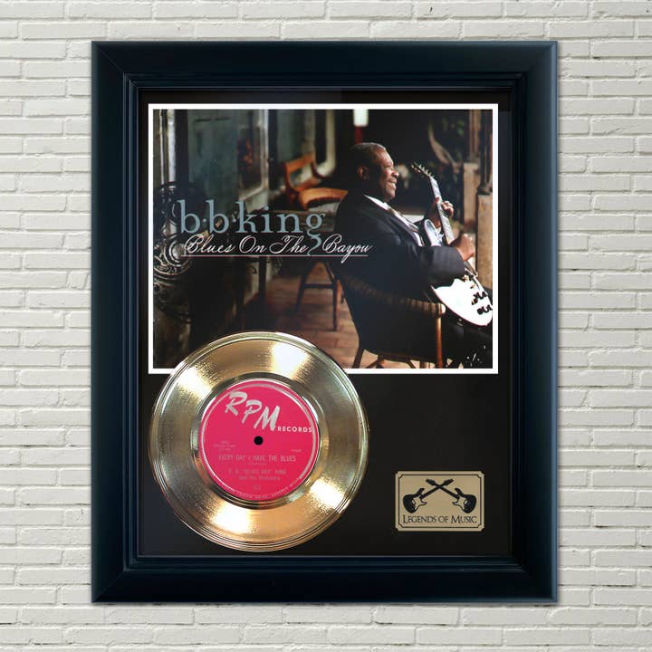 BB King ”Varje dag har jag blues” inramad inspelningsvisning för wholesale av Gold Record Outlet