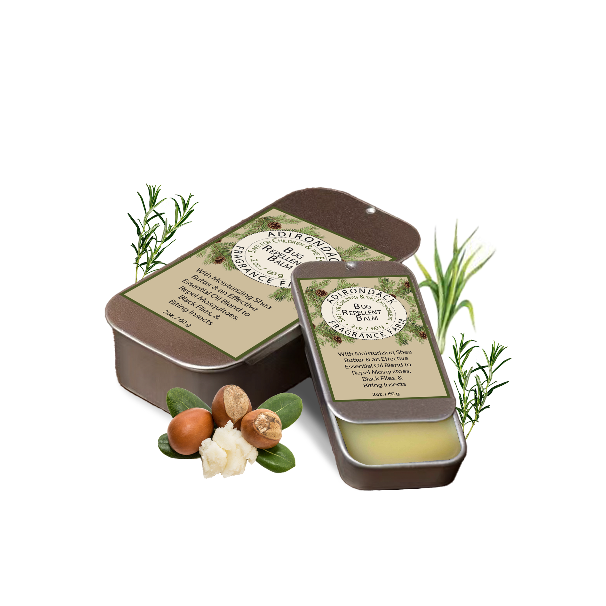 Adirondack Fragrance  Flavor Farm - Wholesale Anti-muggenspray - Bug Repellent Balm | Deet Free | Helemaal natuurlijk | Etherische olie1