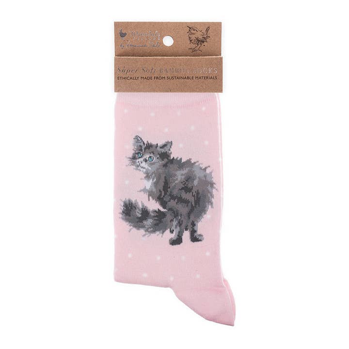 Zenteia – wholesale Strumpor - Dam – BAMBUSOCKOR KATT 'GLAMOUR PUSS' | EXTRA MJUKA
