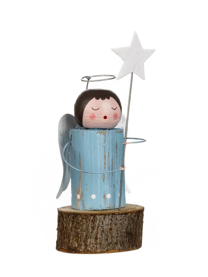 Pale Blue Angel for wholesale by Shoeless Joe Ltd