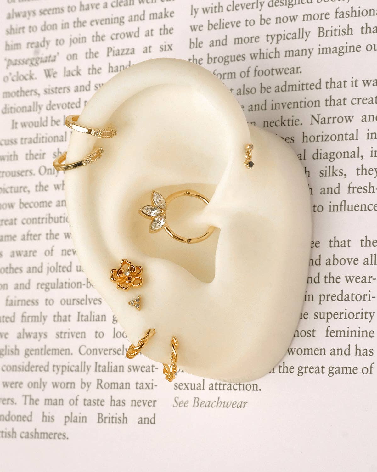 S-kin Studio Jewelry - Wholesale Stud/Post Earrings - Lisa Tiny Onyx Stud- 18K Gold Fill2