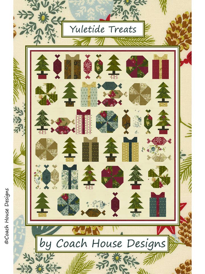 Yuletide Treats Quilt Pattern for wholesale by Coach House Designs