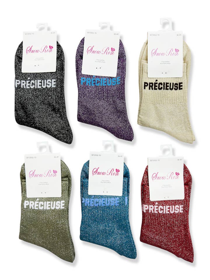 Chaussettes brillantes pour la vente par Belle Com'Elle