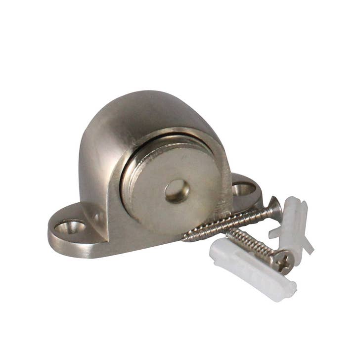 Batente de porta Suprìme acetinado cromado BL 1 peça por atacado de Idea Casa